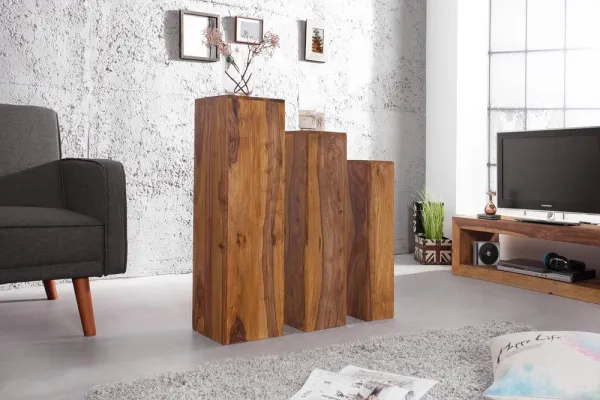 LuxD Set 3 stojanov Timber Honey