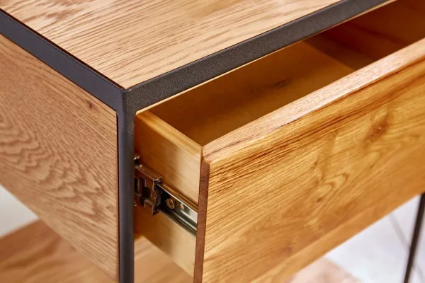 LuxD Dizajnový nočný stolík Shayla 40 cm divý dub