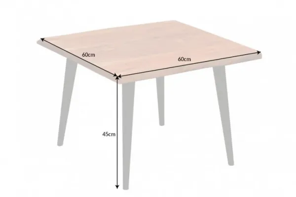 LuxD Dizajnový odkladací stolík Lorelei 60 cm akácia