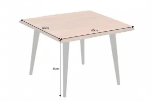 LuxD Dizajnový odkladací stolík Lorelei 60 cm akácia