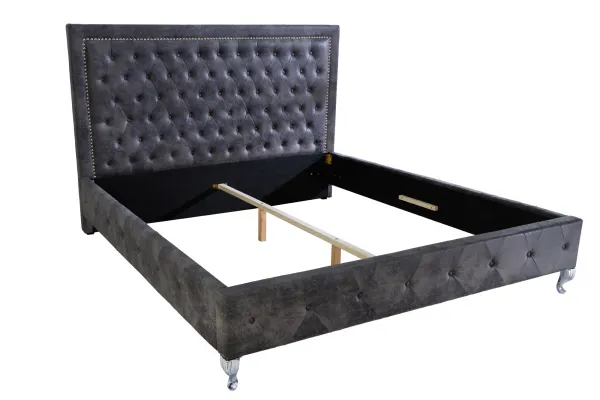 LuxD Posteľ Spectacular antik sivá 180 x 200cm