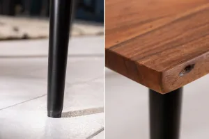 LuxD Dizajnový konferenčný stolík Lorelei 110 cm akácia