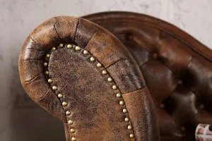 Chesterfield leňoška ZETHOS Dekorhome Hnedá