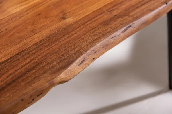 LuxD Dizajnový konferenčný stolík Lorelei 110 cm akácia