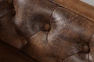 Chesterfield leňoška ZETHOS Dekorhome Hnedá