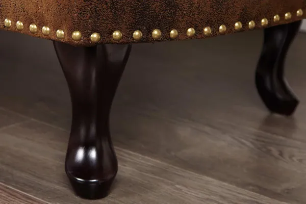 Chesterfield leňoška ZETHOS Dekorhome Hnedá