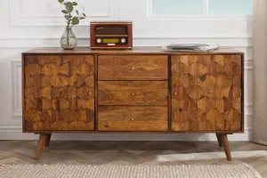 LuxD Dizajnová komoda Justice, 145 cm, sheesham