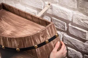 LuxD Regál na víno Winebar 79 cm prírodný