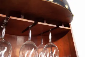 LuxD Regál na víno Winebar 97 cm hnedý