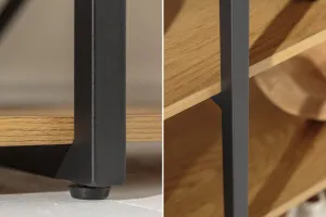 LuxD Dizajnový regál Kiana 110 cm vzor dub