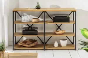 LuxD Dizajnový regál Kiana 110 cm vzor dub