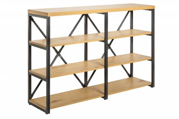 LuxD Dizajnový regál Kiana 110 cm vzor dub