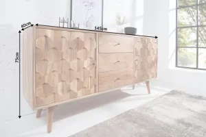 LuxD Dizajnová komoda Kamryn 145 cm