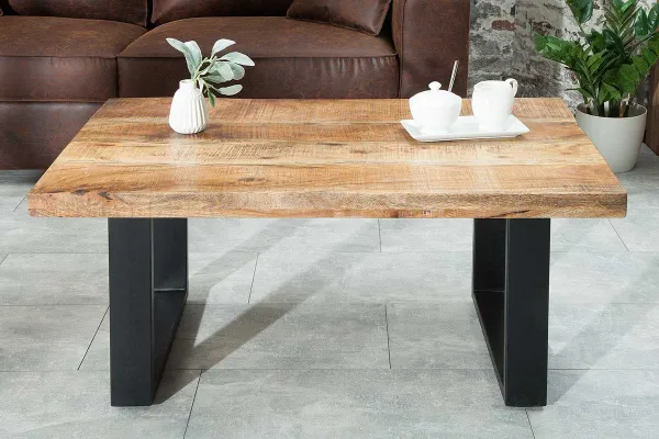 LuxD Konferenčný stolík Thunder II 100 cm mango