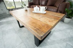 LuxD Konferenčný stolík Thunder II 100 cm mango