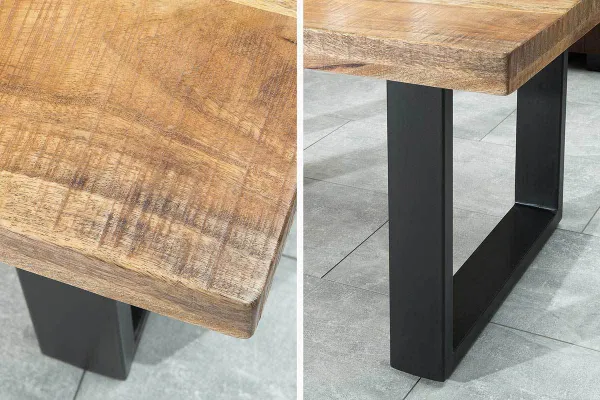 LuxD Konferenčný stolík Thunder II 100 cm mango
