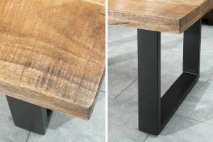 LuxD Konferenčný stolík Thunder II 100 cm mango