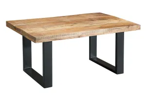 LuxD Konferenčný stolík Thunder II 100 cm mango
