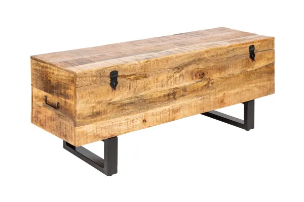 LuxD Konferenčný stolík - truhlica Unity Loft 115 cm sivá akácia
