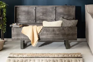 LuxD Konferenčný stolík - truhlica Unity Loft 115 cm sivá akácia