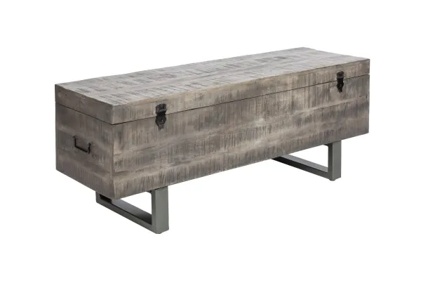 LuxD Konferenčný stolík - truhlica Unity Loft 115 cm sivá akácia