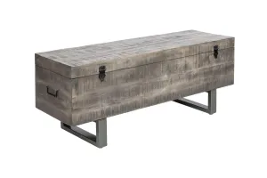 LuxD Konferenčný stolík - truhlica Unity Loft 115 cm sivá akácia