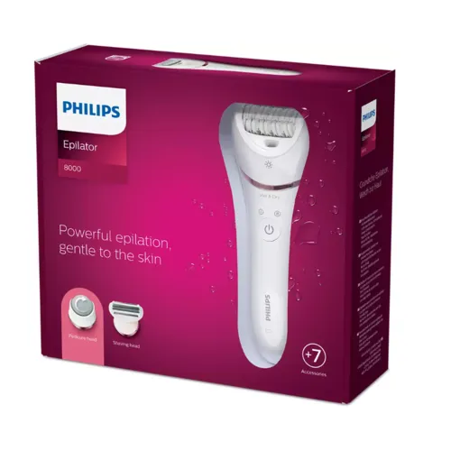 Philips Epilátor pre mokré a suché holenie 7v1 BRE730/10, Series 8000