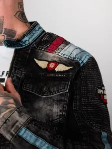 Pánska bunda CIPO & BAXX CJ300 BLACK Farba: Čierna, Konfekčná veľkosť: S