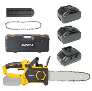 AMOEBA Reťazová 30 cm bez ulíková píla s automatickou brzdou mazaním v kufríku vhodná pre batérie MAKITA 18V