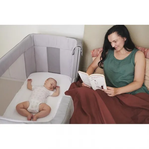 Postieľka Chicco Next2Me Forever - Moon Grey