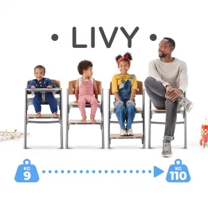 Jedálenská stolička Kinderkraft Livy Farba: Oak