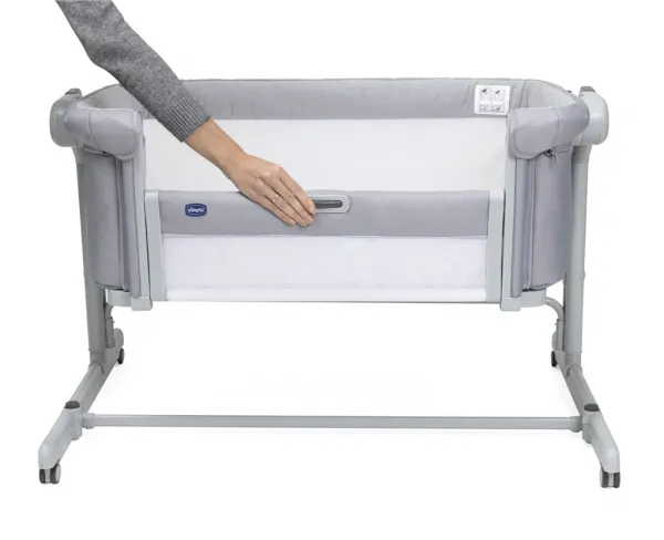 Chicco Postieľka Next2Me Magic Evo - Grey Mist