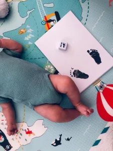 BABYDAB Baby Dab farba na detské odtlačky Farba: Šedá