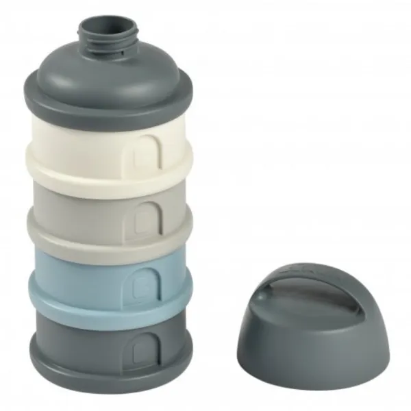 Beaba dávkovač na sušené mlieko a desiatu Mineral Grey-Blue