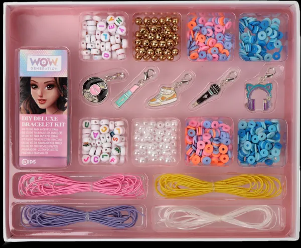 KIDS LICENSING - Súprava na výrobu náramkov + 5 kovových príveskov WOW, WOW00005
