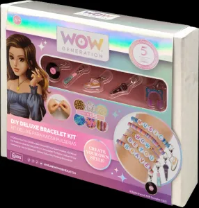 KIDS LICENSING - Súprava na výrobu náramkov + 5 kovových príveskov WOW, WOW00005