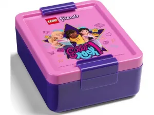 OEM Box desiatový 20 x 17,3 x 7,1 cm + fľaša 390 ml, PP + silikón LEGO FRIENDS sada 2diel.