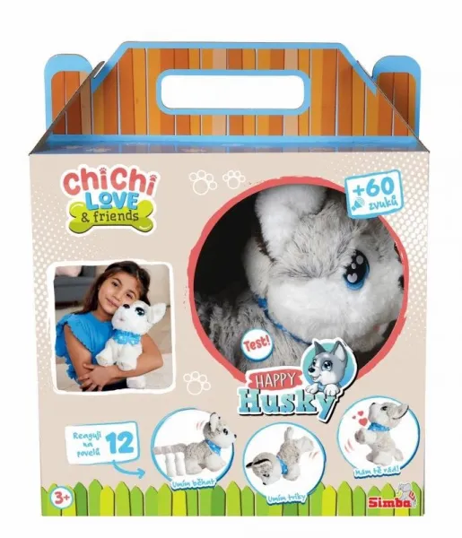 Hračka Simba CCL Pejsek Happy Husky interaktivní
