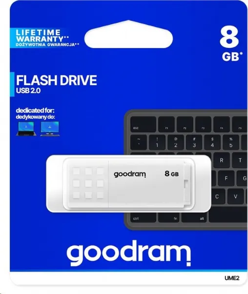 Flash disk GOODRAM USB 2.0 8GB biely