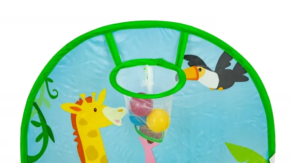 WELLHOX Suchý bazén pre deti s 50 loptičkami "safari"