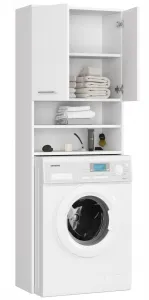 Ak furniture Kúpeľňová skrinka nad práčku Fin biela