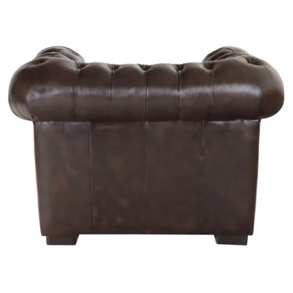 indickynabytok.sk - Pohovka jednomiestna Chesterfield Tiffy z pravej hovädzej kože Brown