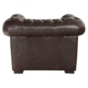 indickynabytok.sk - Pohovka jednomiestna Chesterfield Tiffy z pravej hovädzej kože Brown