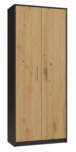 TP Living Knižnica OLIV 2D antracit/dub artisan
