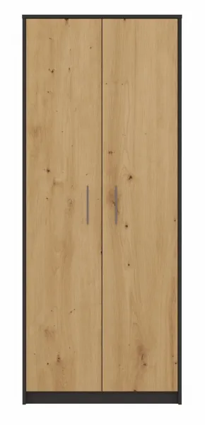 TP Living Knižnica OLIV 2D antracit/dub artisan