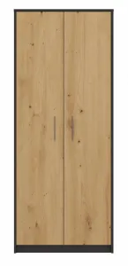 TP Living Knižnica OLIV 2D antracit/dub artisan