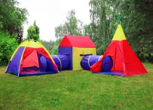 Sada stanov pre deti 5v1 domček + tunely