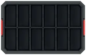 Prosperplast Dílenský box MODIXX II 52 x 32,7 x 12,5 cm černo-červený