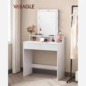 SONGMICS Toaletní stolek Velisa 145 cm bílý