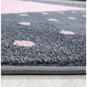 Ayyildiz koberce Detský kusový koberec Bambi 830 pink kruh - 120x120 (priemer) kruh cm